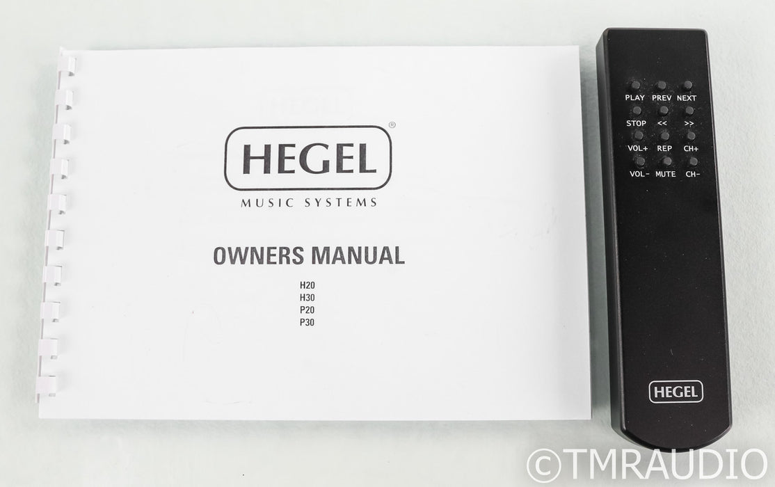 Hegel P20 Stereo Preamplifier; P-20; Black; Remote