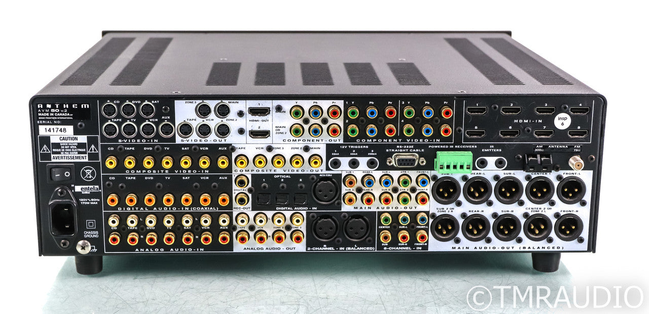 Anthem AVM 50V2 8.2 Channel Home Theater Receiver; AVM50; v.2; Remote; Black