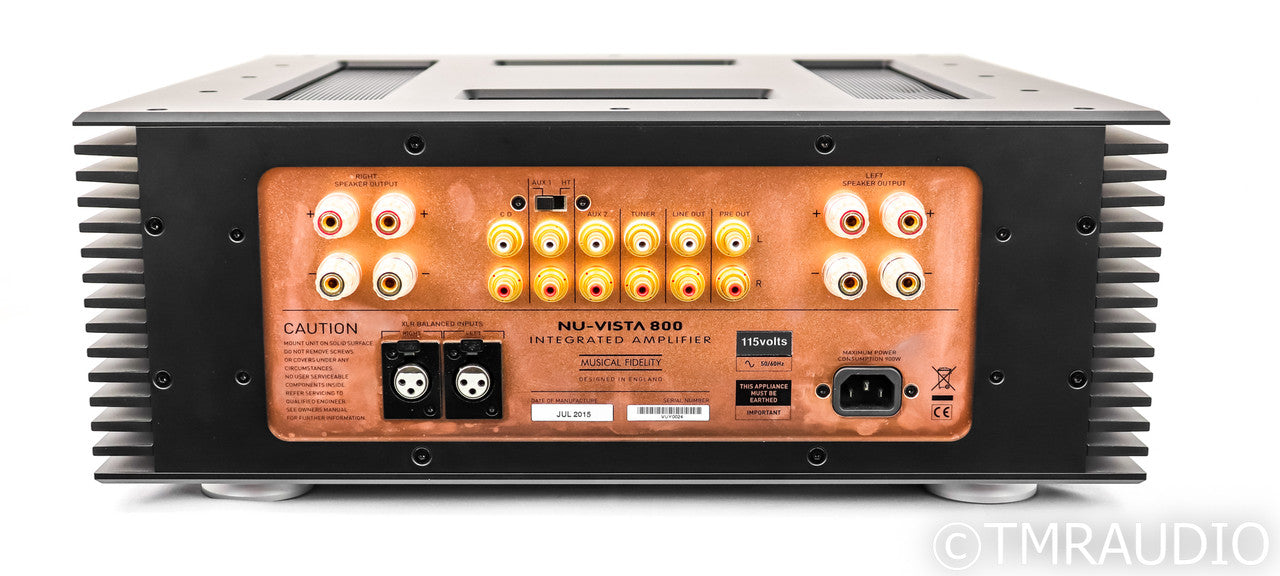Musical Fidelity Nu-Vista 800 Stereo Integrated Amplifier; Silver; Remote