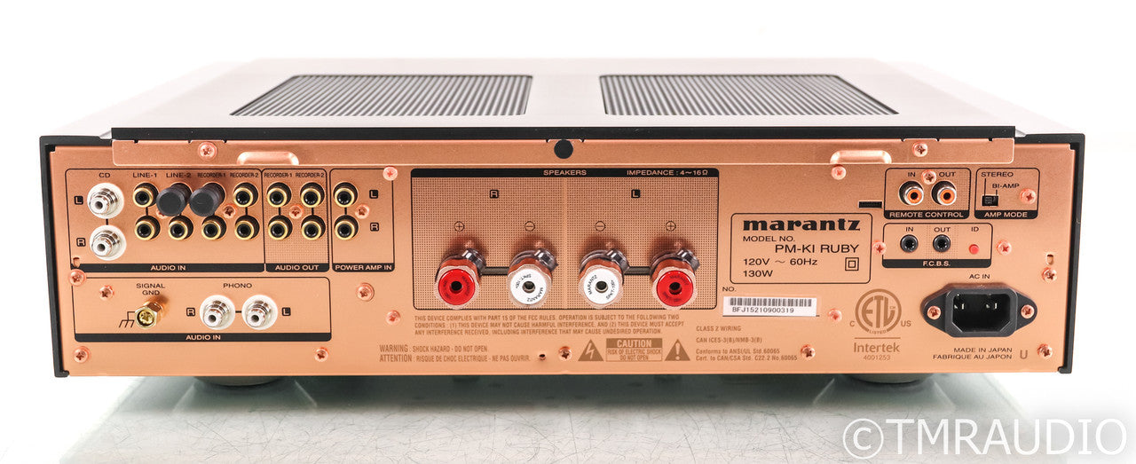 Marantz PM-KI Ruby Stereo Integrated Amplifier; Remote; Black; MM / MC Phono