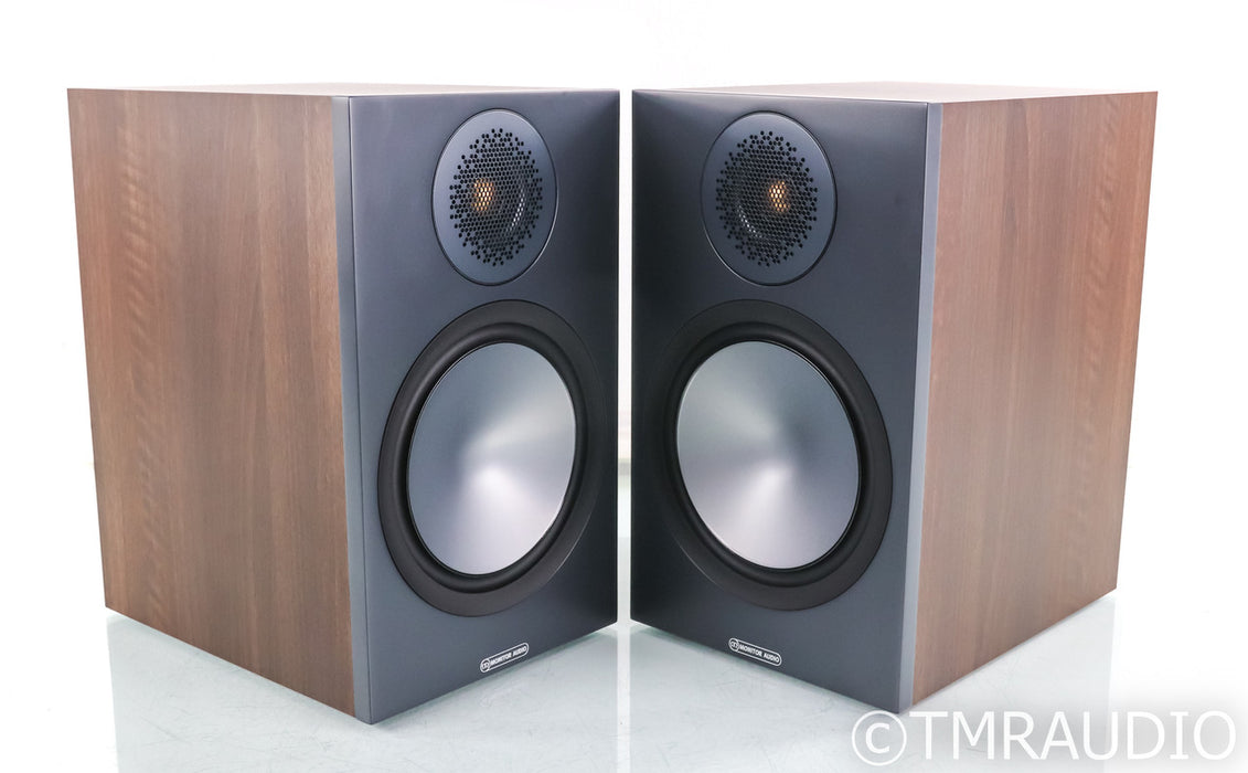 Monitor Audio Bronze 100 Bookshelf Speakers; Walnut Pair