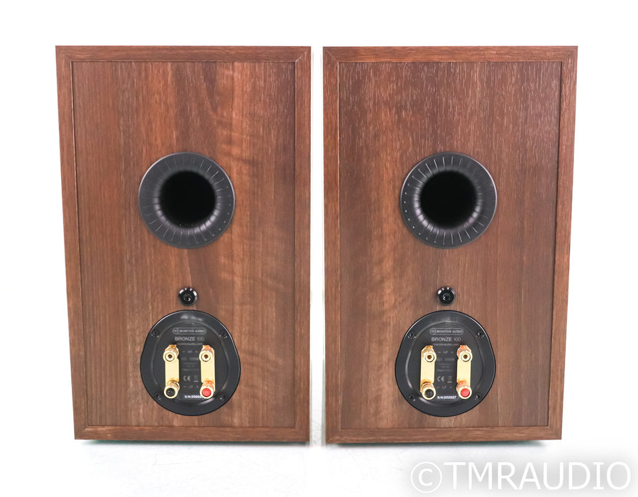 Monitor Audio Bronze 100 Bookshelf Speakers; Walnut Pair