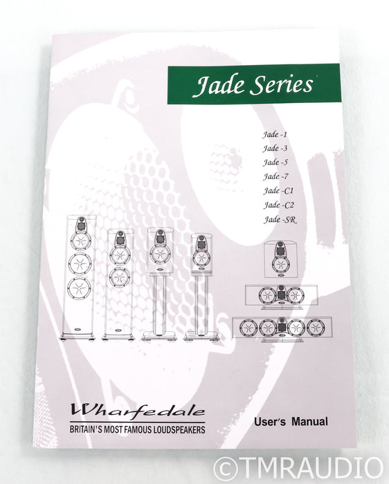 Wharfedale Jade-3 Bookshelf Speakers; Rosewood Pair; Jade Series; Matched Pair