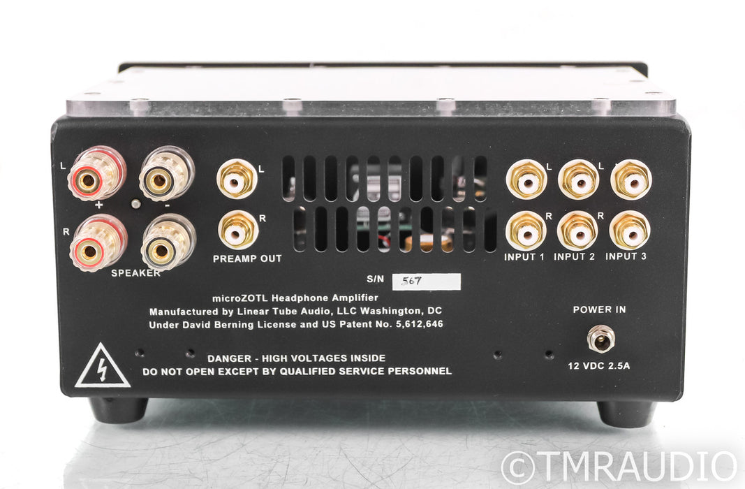 Linear Tube Audio MicroZotl MZ2 Tube Headphone/ Integrated Amplifier; LTA