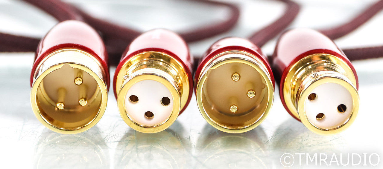 AudioQuest RED River XLR Cables; 2m Pair Balanced Interconnects
