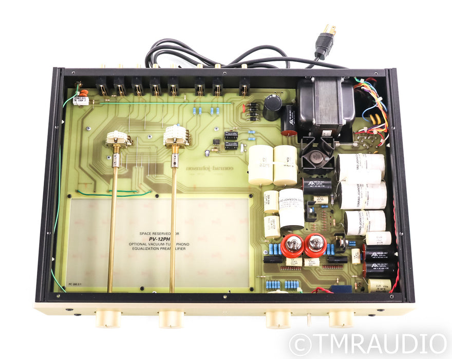 Conrad Johnson PV-12 Stereo Tube Preamplifier; PV12AL; Gold