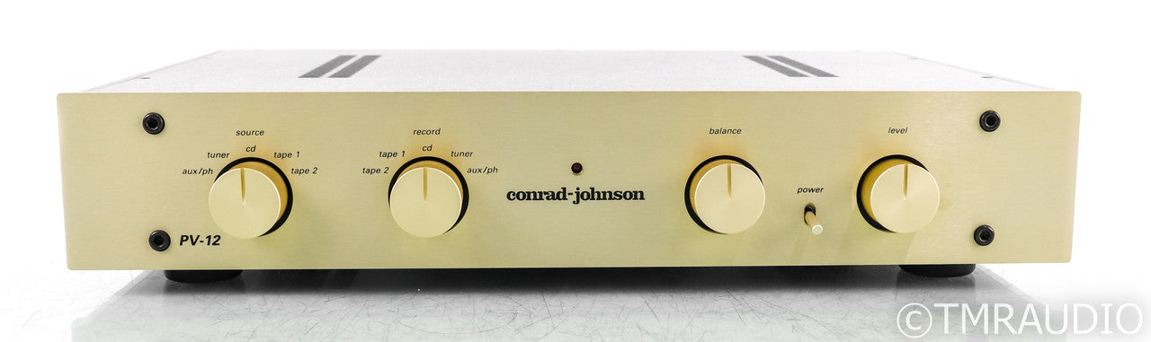 Conrad Johnson PV-12 Stereo Tube Preamplifier; PV12AL; Gold