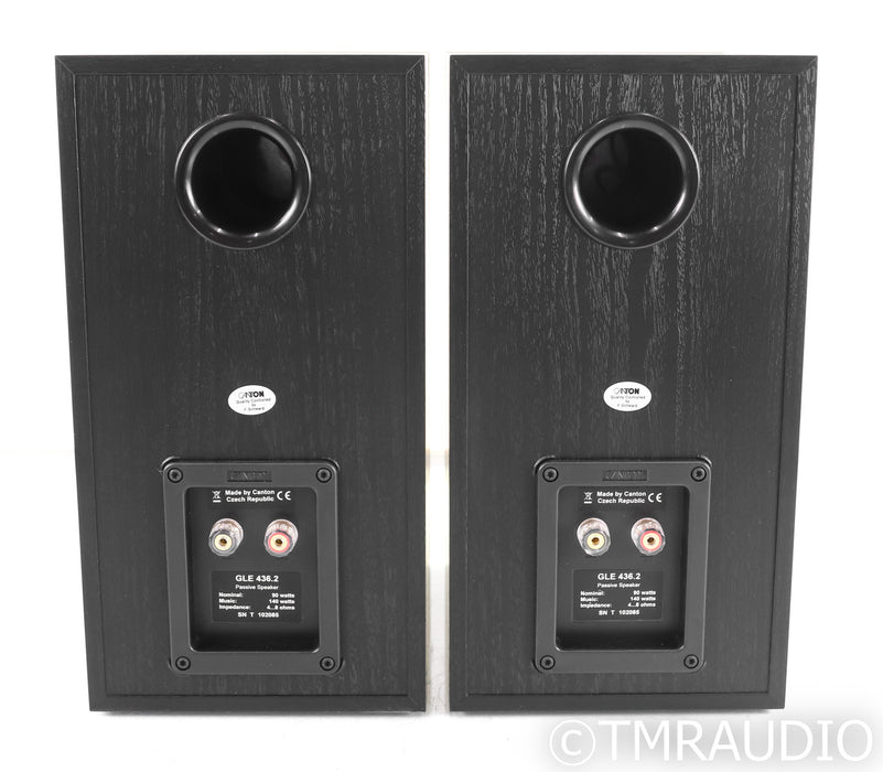 Canton GLE 436.2 Bookshelf Speakers; Black Pair (Unused)