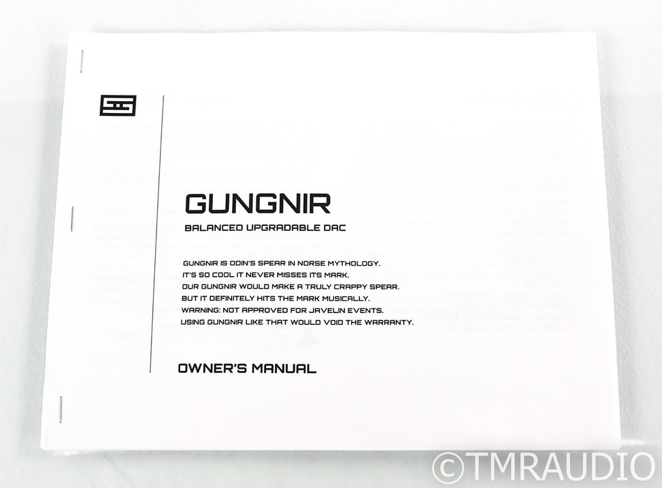 Schiit Gungnir Multibit DAC; D/A Converter; Gen 5 USB