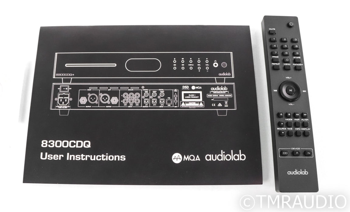 Audiolab 8300CDQ CD Player / DAC / Preamplifier; 8300-CDQ; Remote; Black