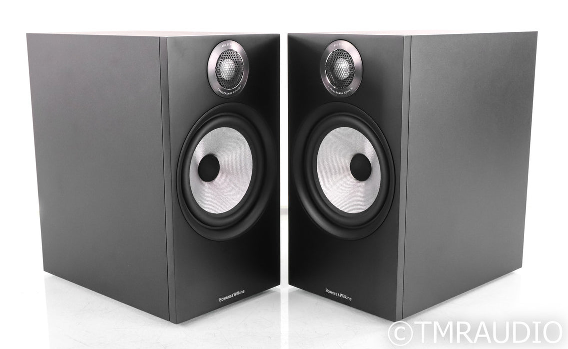 B&W 606 S2 Anniversary Edition Bookshelf Speakers; Black Pair
