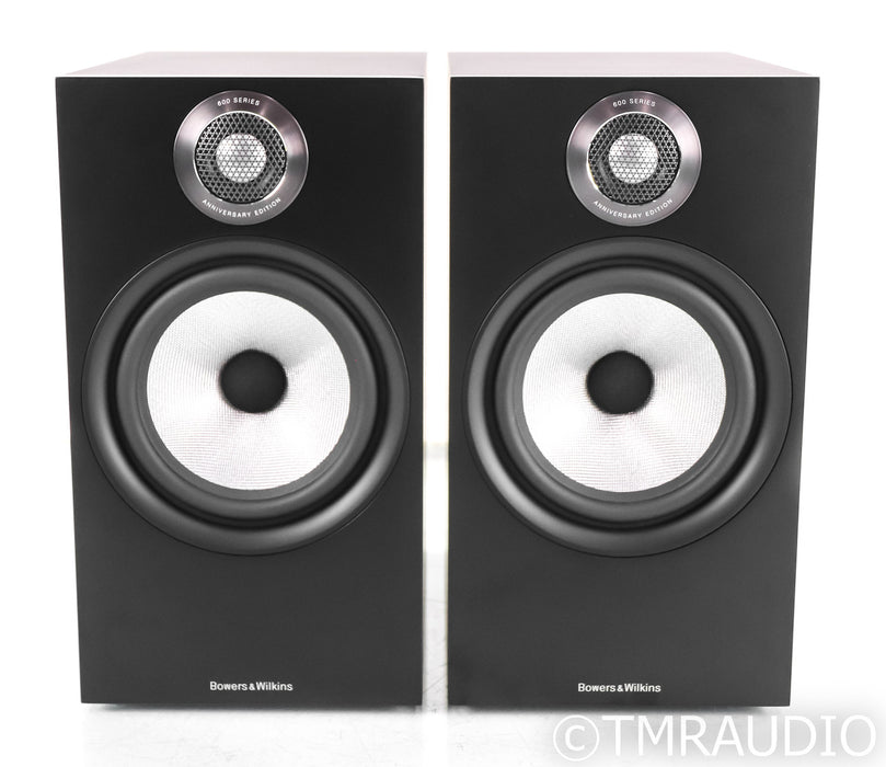 B&W 606 S2 Anniversary Edition Bookshelf Speakers; Black Pair