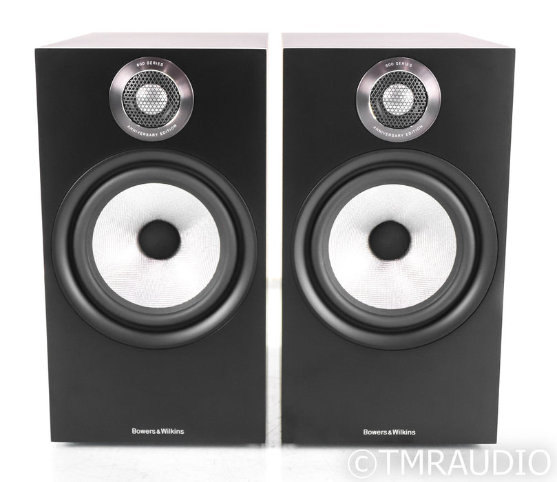 B&W 606 S2 Anniversary Edition Bookshelf Speakers; Black Pair