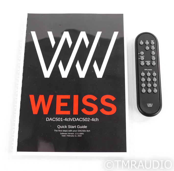 Weiss DAC502 4-Channel DAC; D/A Converter; Silver (Open Box)