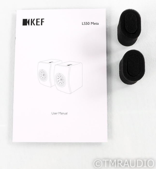 KEF LS50 Meta Bookshelf Speakers; Carbon Black