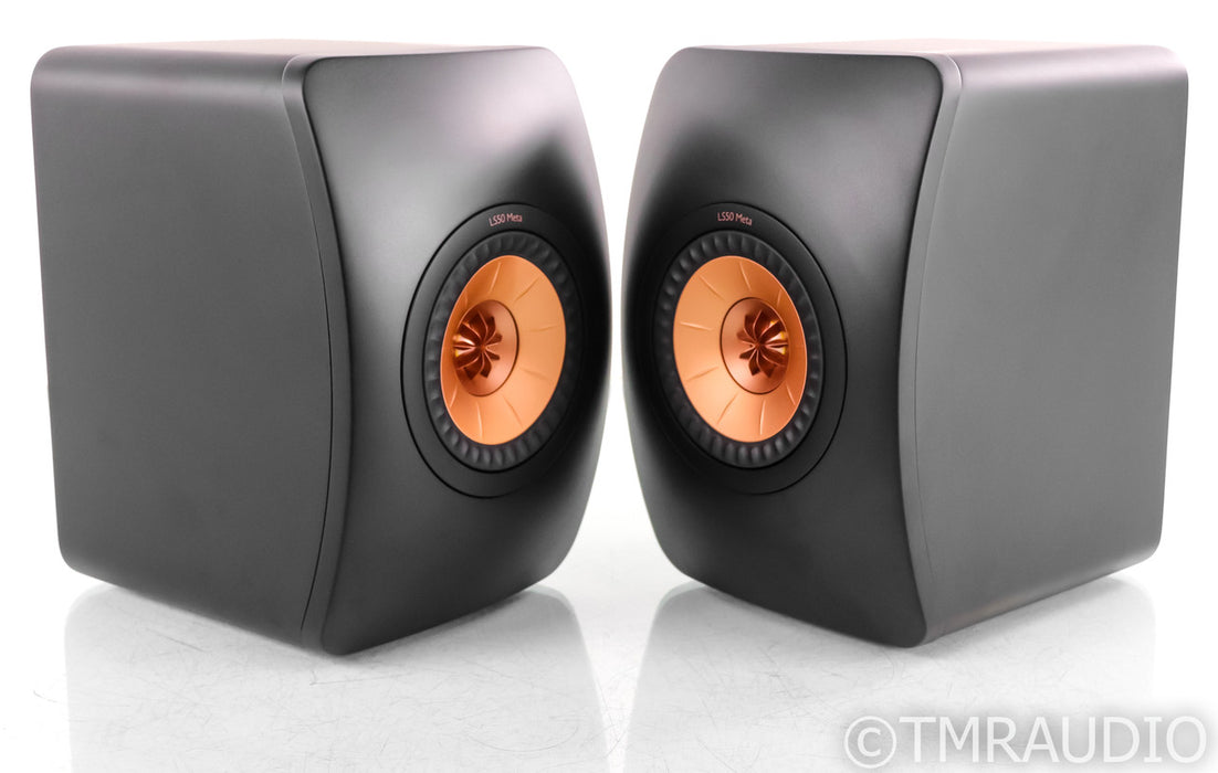 KEF LS50 Meta Bookshelf Speakers; Carbon Black