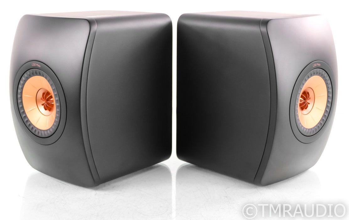 KEF LS50 Meta Bookshelf Speakers; Carbon Black