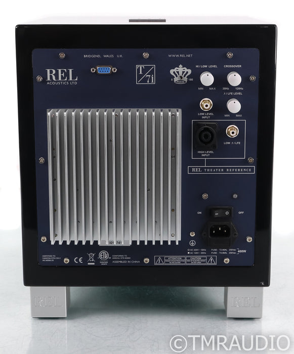 REL T/7i 8" Power Subwoofer; T7I; Gloss Black