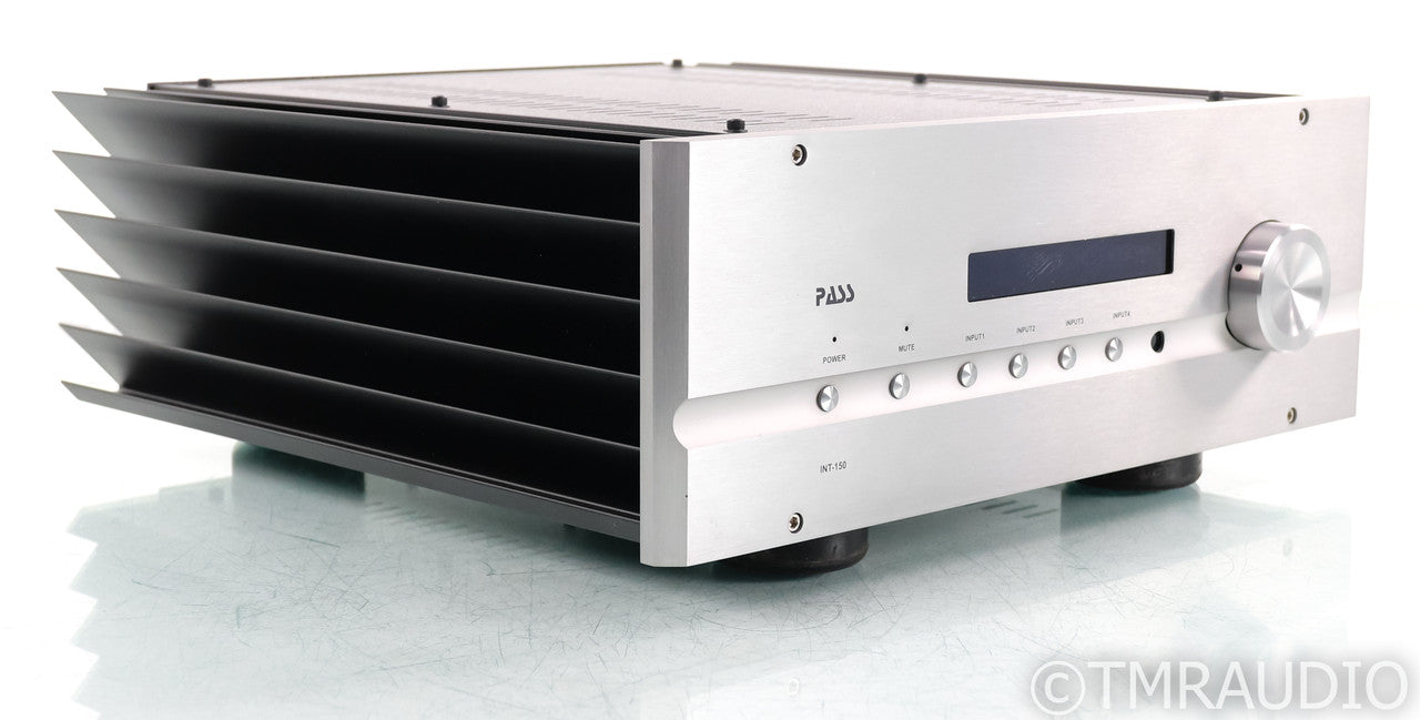 Pass Labs INT-150 Stereo Integrated Amplifier; INT150; Silver; Remote