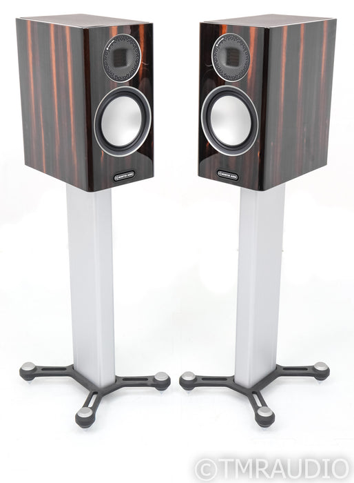 Monitor Audio Gold 100 Bookshelf Speakers; Piano Ebony Pair