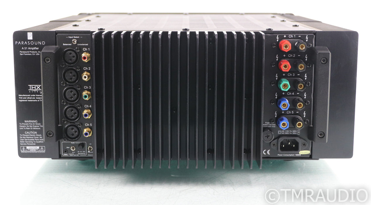Parasound A 51 Five Channel Power Amplifier; A51; Black