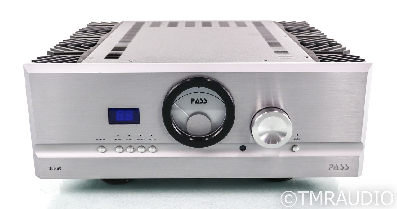 Pass Labs INT-60 Stereo Integrated Amplifier; INT60; Silver; Remote