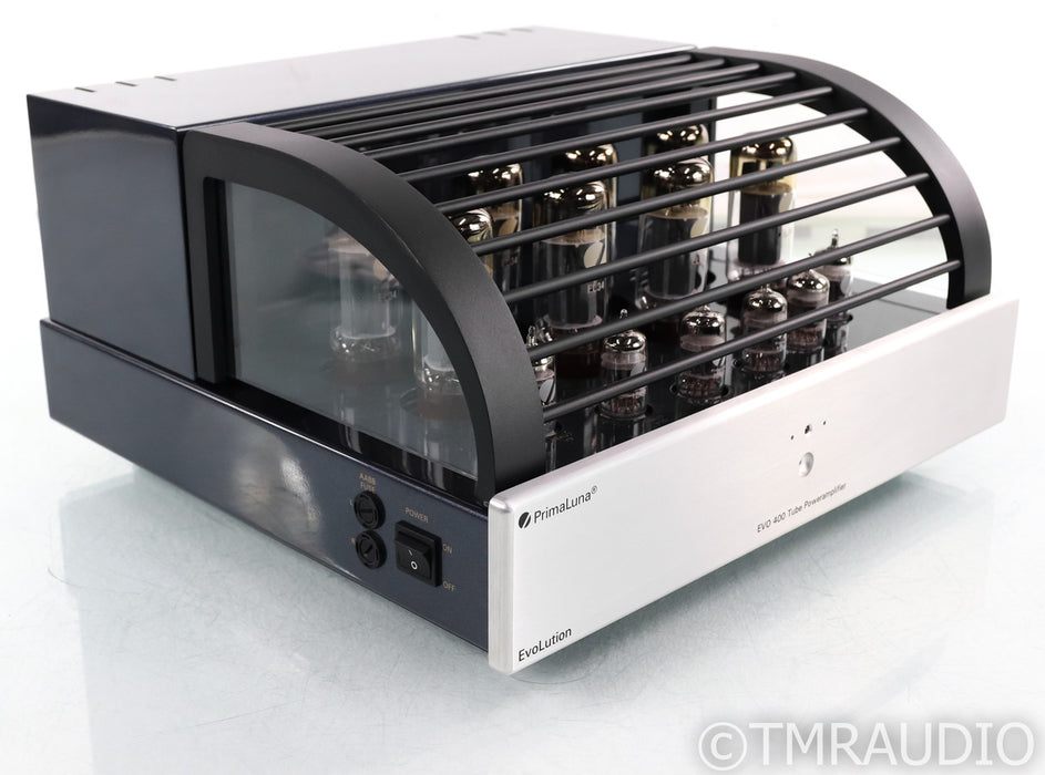PrimaLuna EVO 400 Stereo Tube Power Amplifier; EVO400; Silver