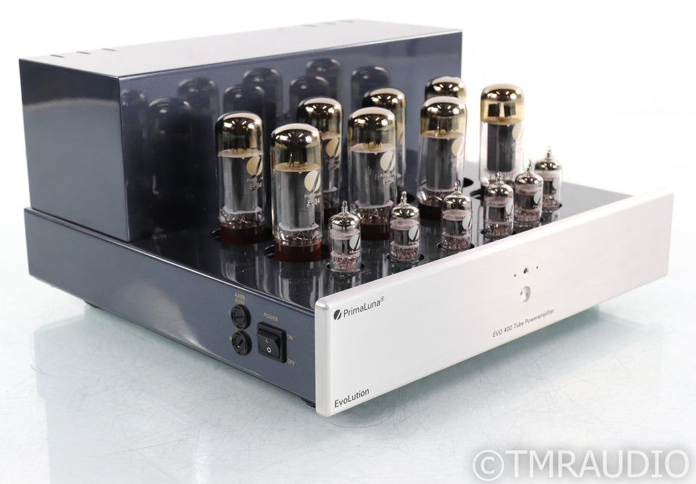PrimaLuna EVO 400 Stereo Tube Power Amplifier; EVO400; Silver