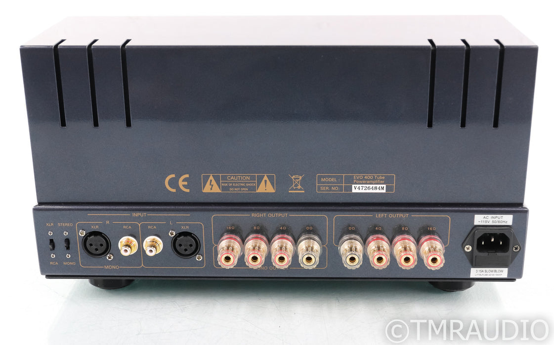 PrimaLuna EVO 400 Stereo Tube Power Amplifier; EVO400; Silver