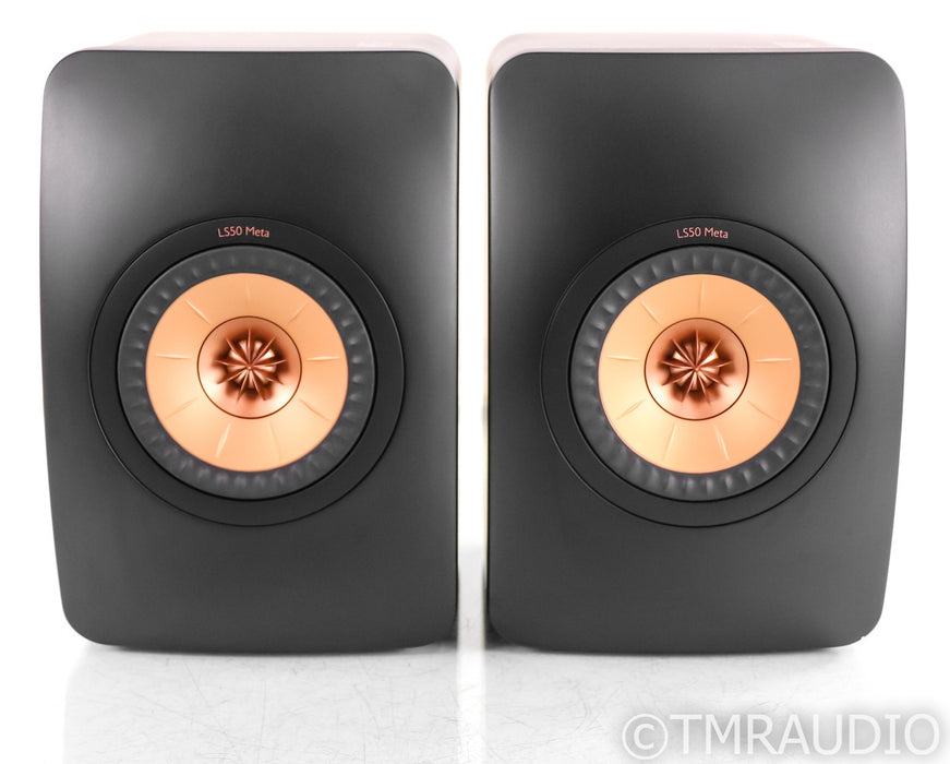 KEF LS50 Meta Bookshelf Speakers; Black Pair