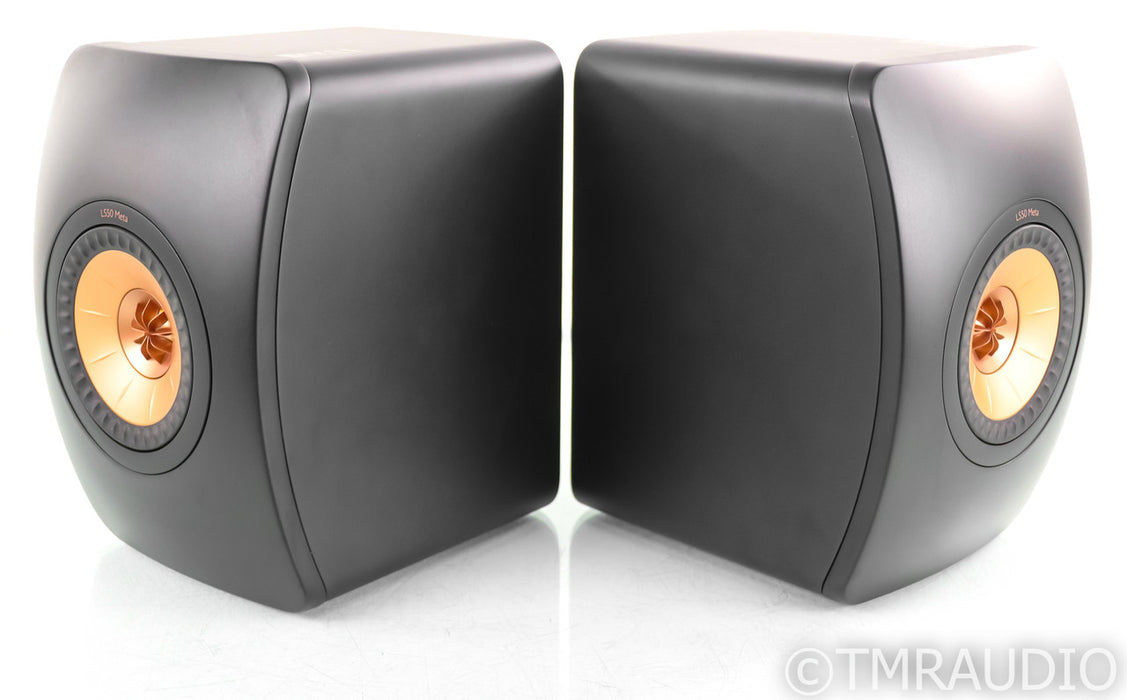 KEF LS50 Meta Bookshelf Speakers; Black Pair