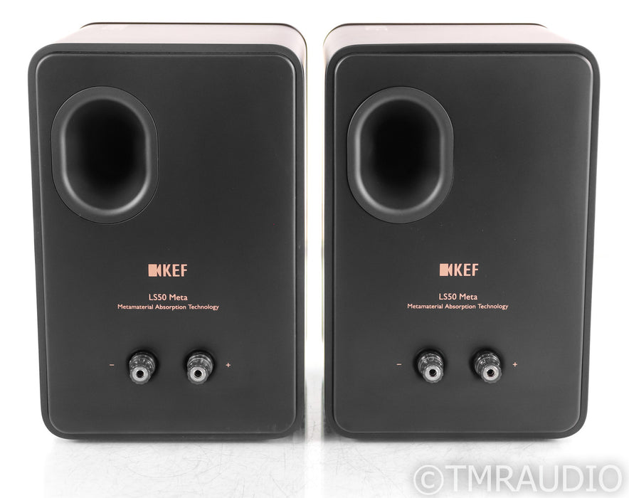KEF LS50 Meta Bookshelf Speakers; Black Pair