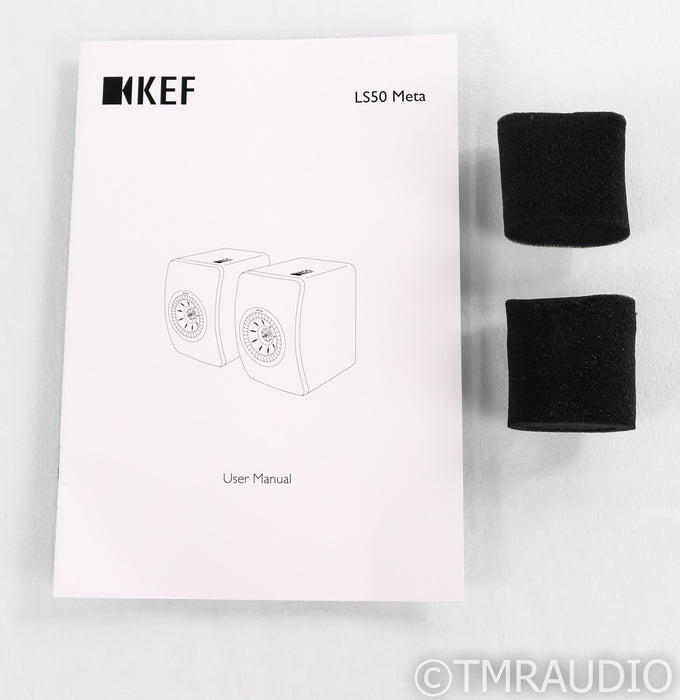 KEF LS50 Meta Bookshelf Speakers; Black Pair