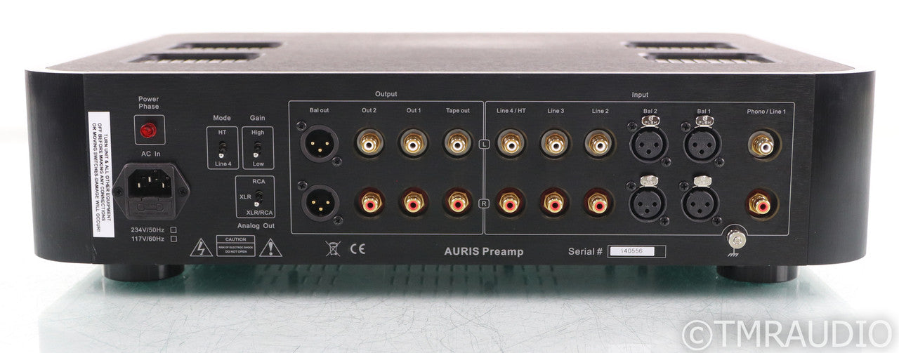 Ayon Auris II Stereo Tube Preamplifier; Remote, Black