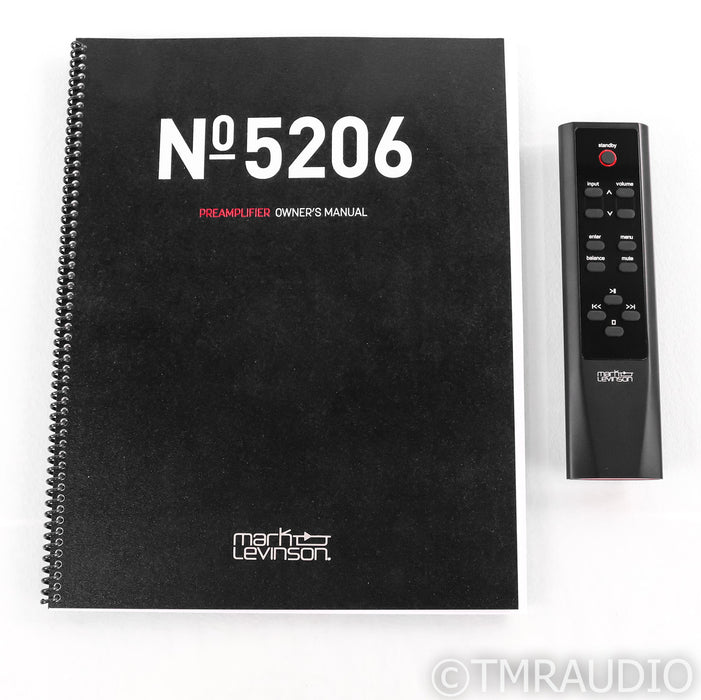 Mark Levinson 5206 Stereo Preamplifier / DAC; No.5206; USB; Bluetooth; Remote