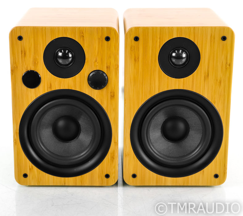 Peachtree M25 Powered Bookshelf Speakers; Bamboo Pair; M-25