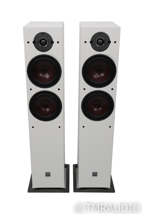 DALI Oberon 7 Floorstanding Speakers; White Pair; Seven