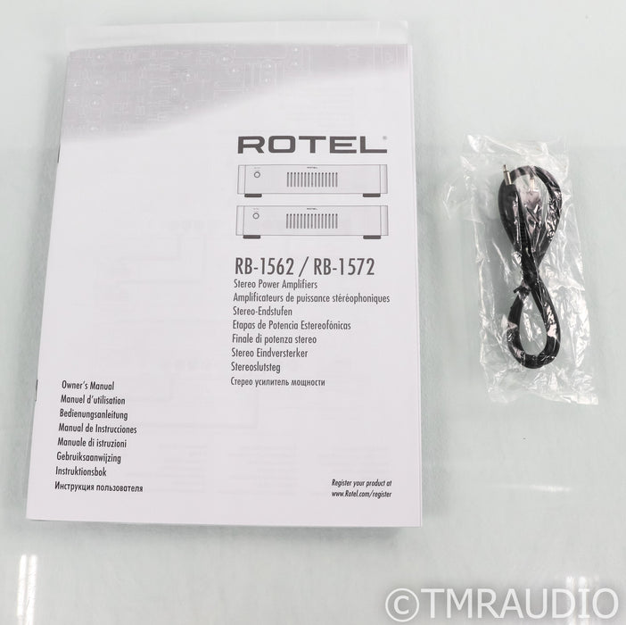 Rotel RB-1562 Stereo Power Amplifier; RB1562; Black