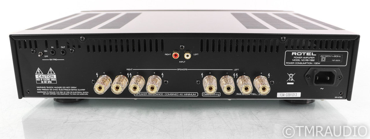 Rotel RB-1562 Stereo Power Amplifier; RB1562; Black