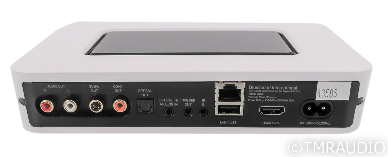 Bluesound Node Wireless Network Streamer; Bluetooth; White