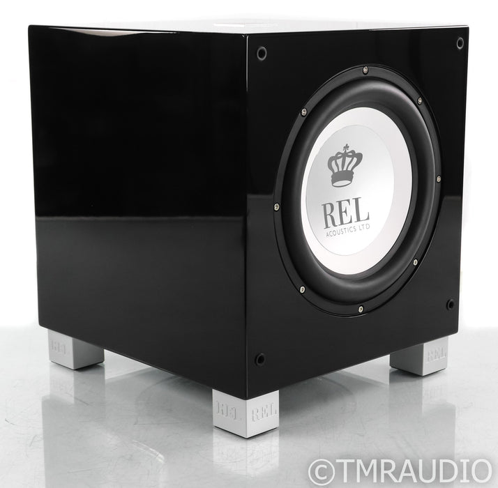 REL T/9i 10" Powered Subwoofer; Piano Black; T9i