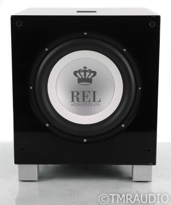 REL T/9i 10" Powered Subwoofer; Piano Black; T9i