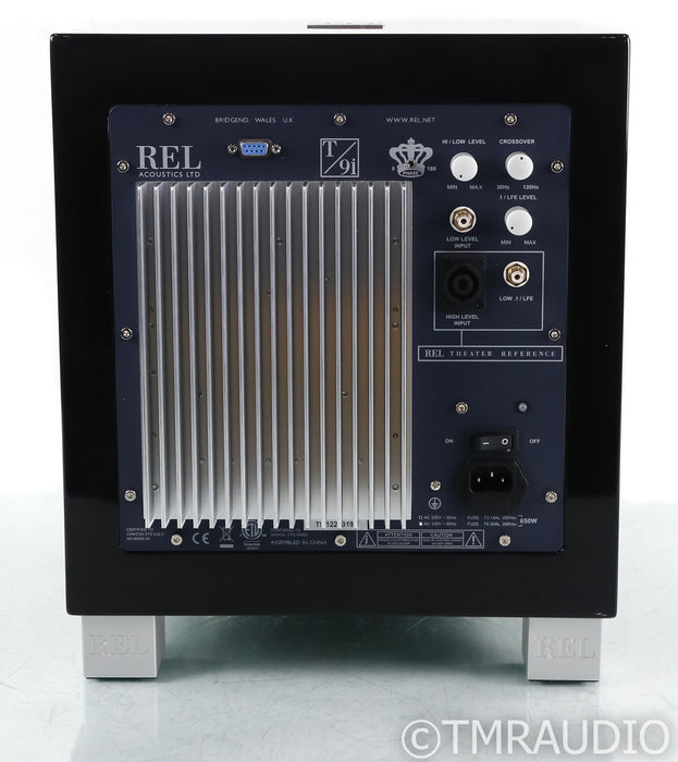 REL T/9i 10" Powered Subwoofer; Piano Black; T9i