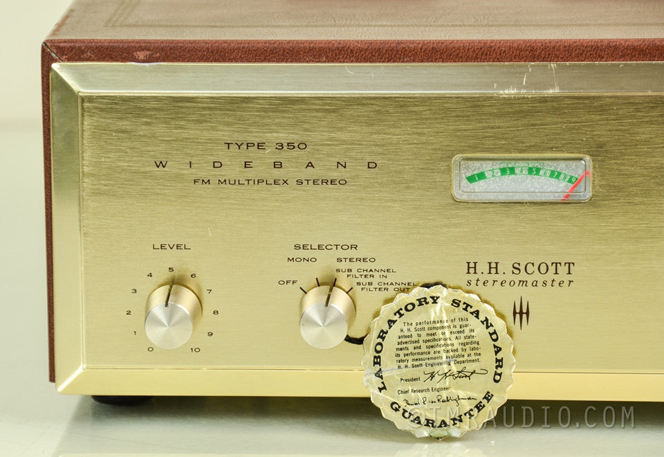 H.H. Scott Type 350 Wideband FM Stereo Tuner