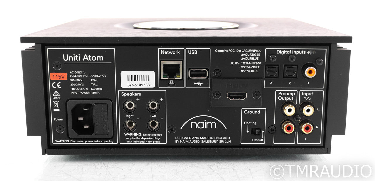 NAIM Uniti Atom Stereo Integrated Amplifier; Network Streamer; Remote (New)
