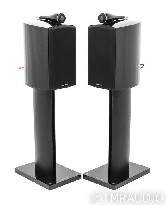 B&W 805 D2 Bookshelf Speakers; D-2; Piano Black Pair w/ Stands; Diamond