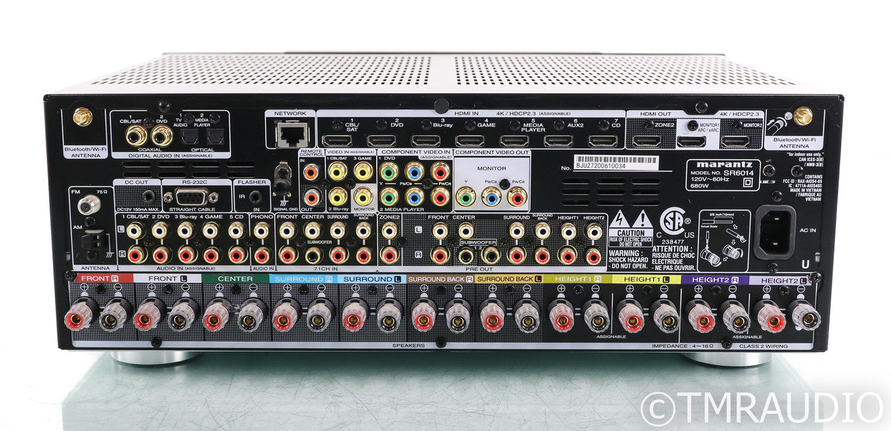 Marantz SR6014 9.2 Channel Home Theater Receiver; Wireless; MM Phono; Remote