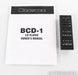 Bryston BCD-1 CD Player; Remote; Black; 17"; BCD1