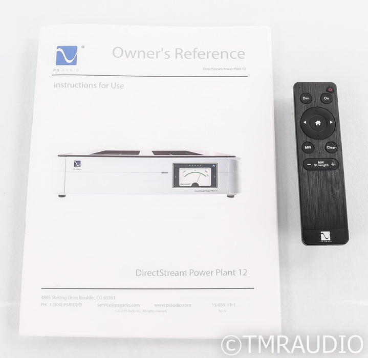 PS Audio DirectStream Power Plant 12 AC Power Conditioner; Remote; Black (Used)