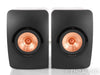 KEF LS50 Bookshelf Speakers; Black Pair